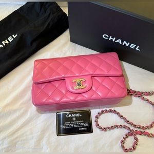 SOLD Chanel Rectangle Mini Pink